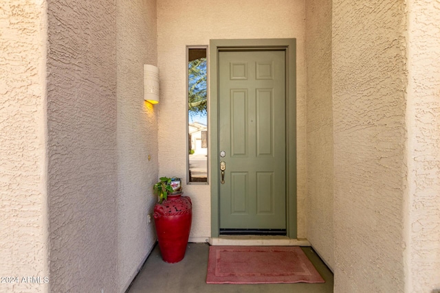 view of entrance to property