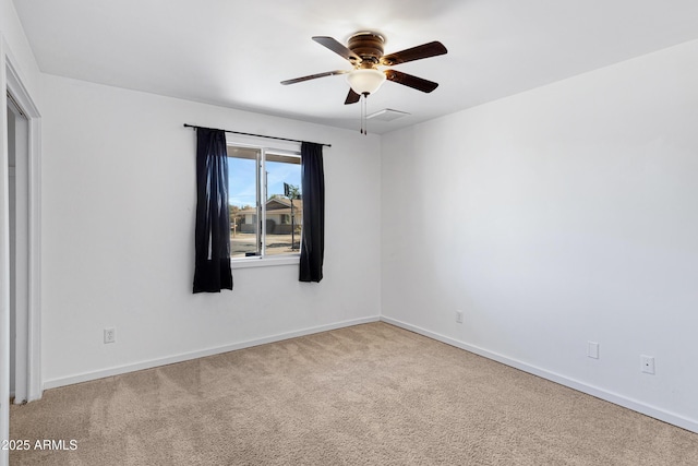 1215 E Geneva Dr, Tempe, AZ 85282 - carpeted empty room featuring a ceiling fan and baseboards