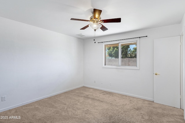 1215 E Geneva Dr, Tempe, AZ 85282 - empty room with carpet floors, ceiling fan, and baseboards