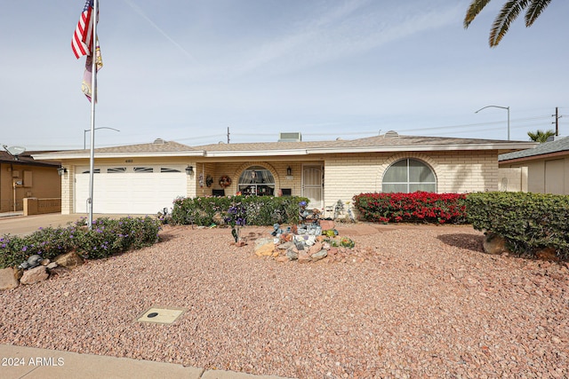 ranch-style house with a garage