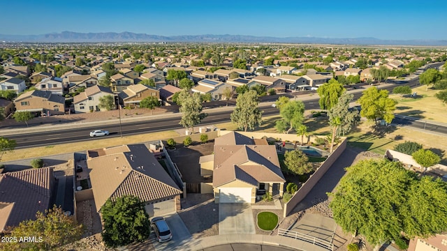 3532 W Mesquite Ave, San Tan Valley, AZ 85144 - aerial view of residential area with a mountain backdrop