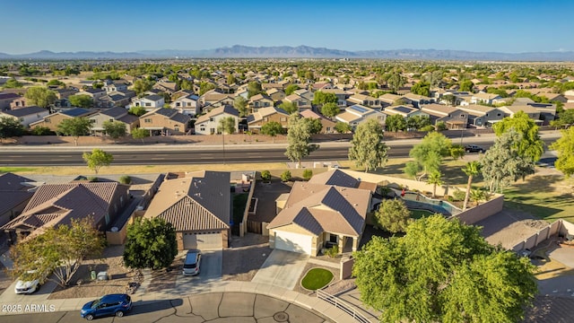 3532 W Mesquite Ave, San Tan Valley, AZ 85144 - aerial view of residential area with a mountain backdrop