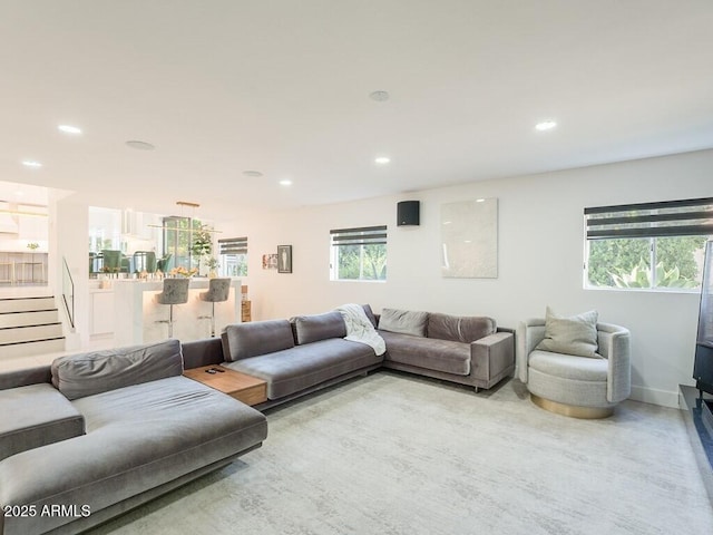 4748 E Redfield Rd, Phoenix, AZ 85032 - living room with recessed lighting and baseboards