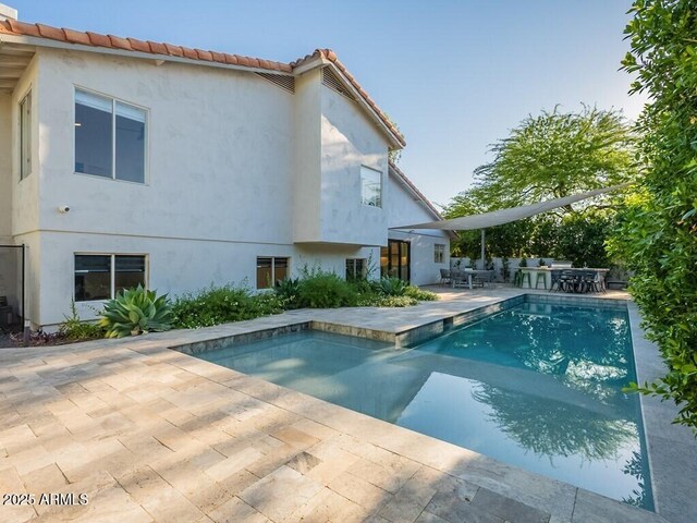 4748 E Redfield Rd, Phoenix, AZ 85032 - swimming pool featuring a patio and outdoor dining area