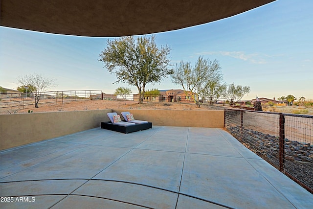 view of patio / terrace featuring a fenced backyard