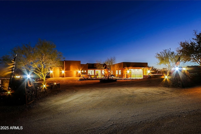 view of front of house with driveway and an attached garage