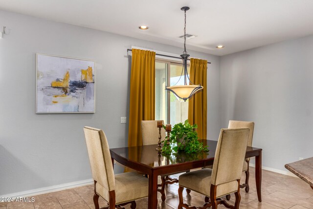 view of dining area