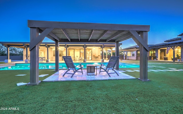 view of patio featuring an outdoor pool