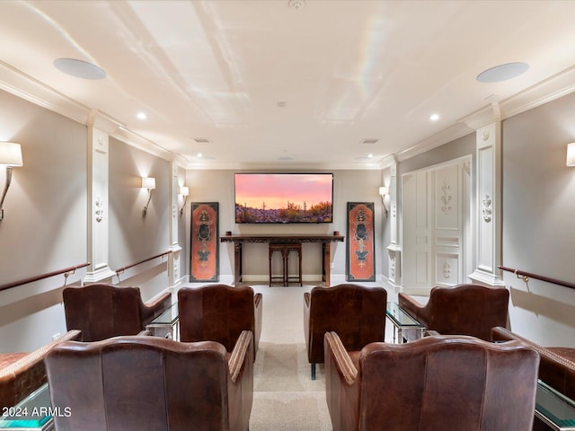 40 Biltmore Est, Phoenix, AZ 85016 - carpeted cinema room with recessed lighting, baseboards, and ornamental molding
