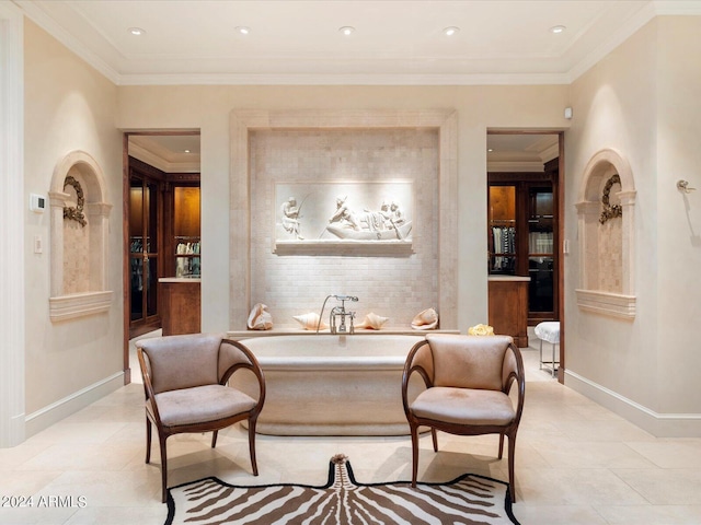 40 Biltmore Est, Phoenix, AZ 85016 - interior space featuring recessed lighting, baseboards, and ornamental molding