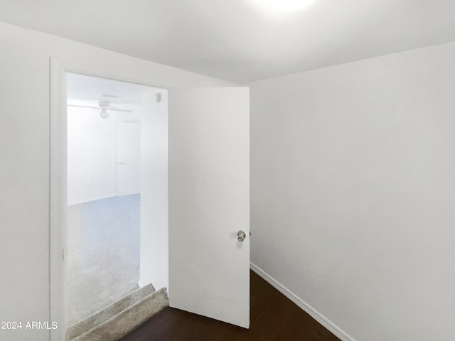 empty room with wood-type flooring