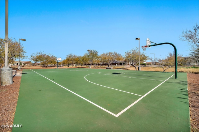 view of basketball court