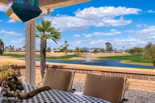 water view with view of golf course