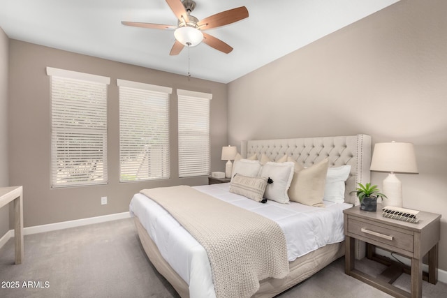 36145 N Desert Tea Dr, Queen Creek, AZ 85140 - bedroom featuring baseboards, carpet, and ceiling fan