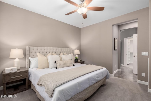 36145 N Desert Tea Dr, Queen Creek, AZ 85140 - bedroom with baseboards and a ceiling fan
