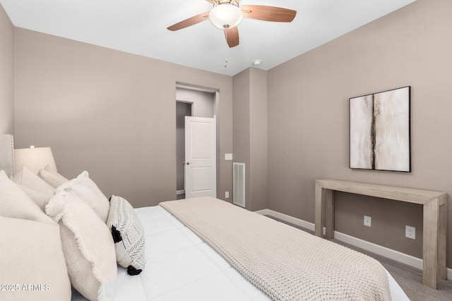 36145 N Desert Tea Dr, Queen Creek, AZ 85140 - bedroom featuring baseboards, carpet flooring, and ceiling fan