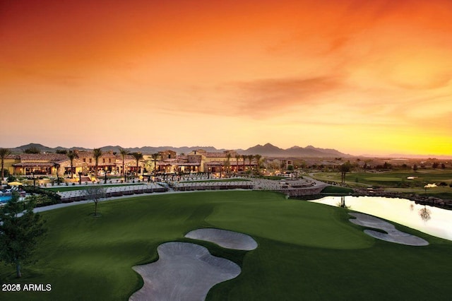 36145 N Desert Tea Dr, Queen Creek, AZ 85140 - surrounding community with a water and mountain view and view of golf course