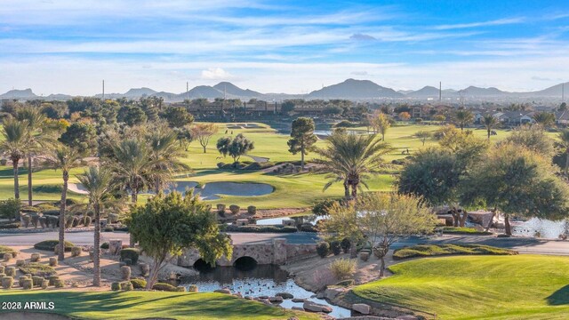 36145 N Desert Tea Dr, Queen Creek, AZ 85140 - mountain view with a golf club and a large body of water