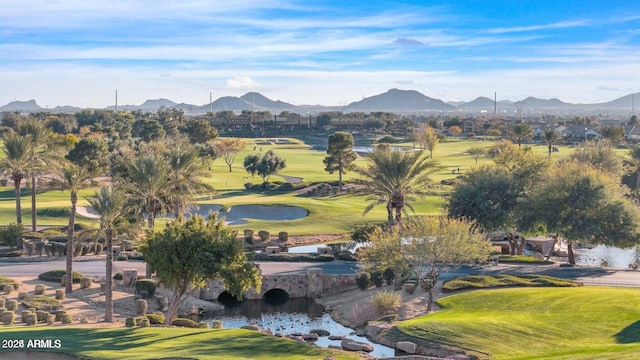 36145 N Desert Tea Dr, Queen Creek, AZ 85140 - mountain view with a golf course and a nearby body of water