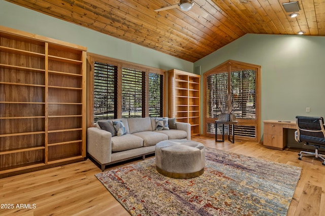 2096 William Palmer, Flagstaff, AZ 86005 - interior space featuring wood ceiling, vaulted ceiling, and wood finished floors