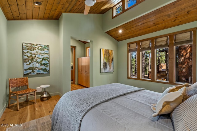 2096 William Palmer, Flagstaff, AZ 86005 - bedroom featuring baseboards, recessed lighting, wood finished floors, and wooden ceiling