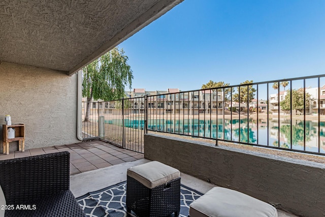 balcony featuring a patio area