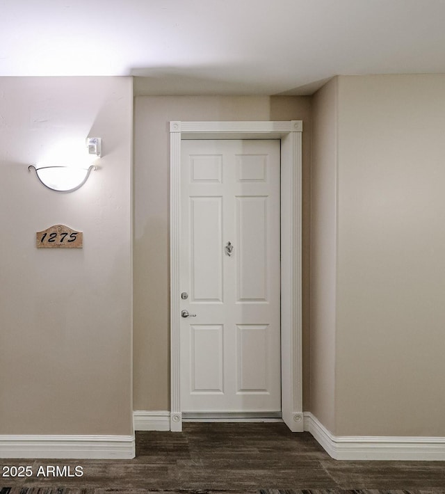 interior space featuring hardwood / wood-style flooring