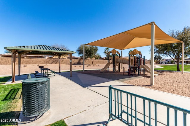 communal playground featuring central AC unit