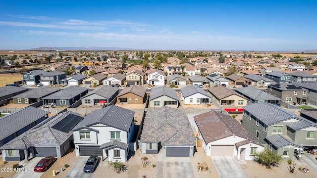 aerial view featuring a residential view