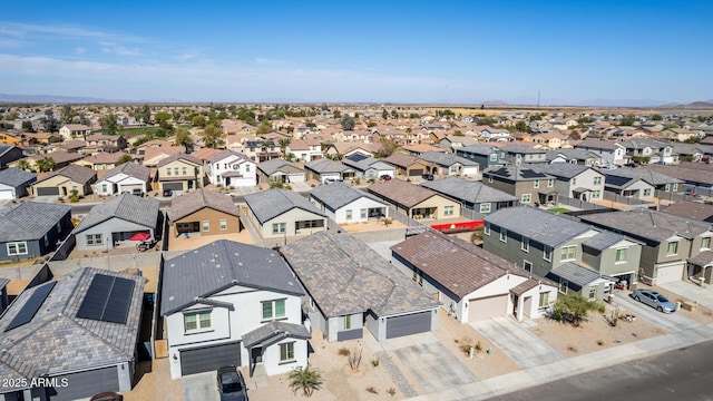 bird's eye view featuring a residential view