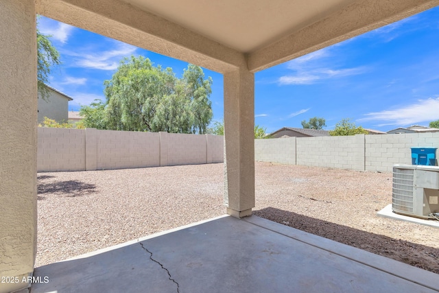 9261 W Sheridan St, Phoenix, AZ 85037 - fenced backyard with a patio
