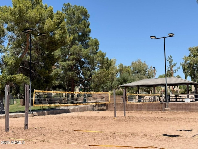 view of community with volleyball court