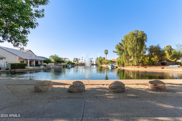 water view with nearby suburban area