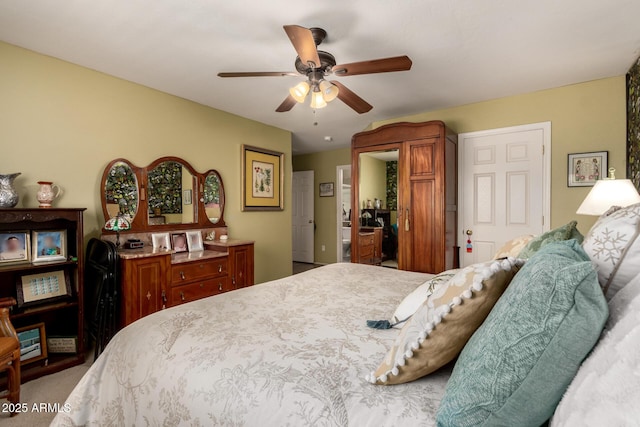 6031 N Milano Ct, Litchfield Park, AZ 85340 - bedroom with carpet floors and ceiling fan