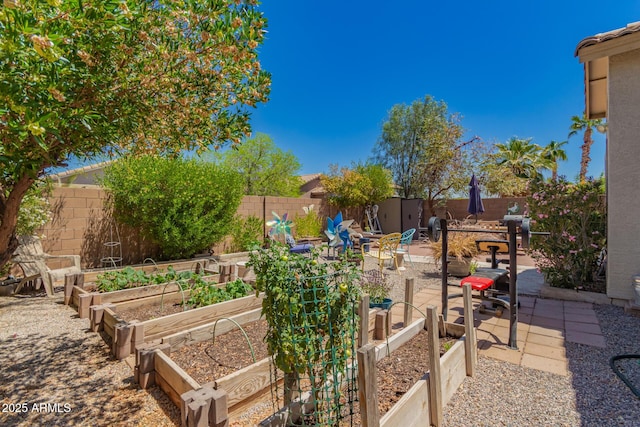6031 N Milano Ct, Litchfield Park, AZ 85340 - fenced backyard featuring a garden and a patio
