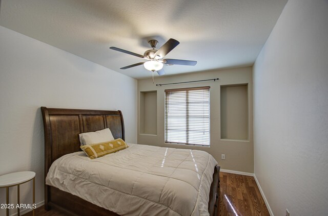 2325 S 88th Dr, Tolleson, AZ 85353 - bedroom featuring dark hardwood / wood-style flooring and ceiling fan