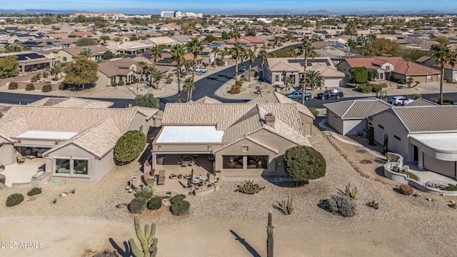 drone / aerial view with a residential view