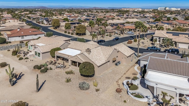 aerial view featuring a residential view