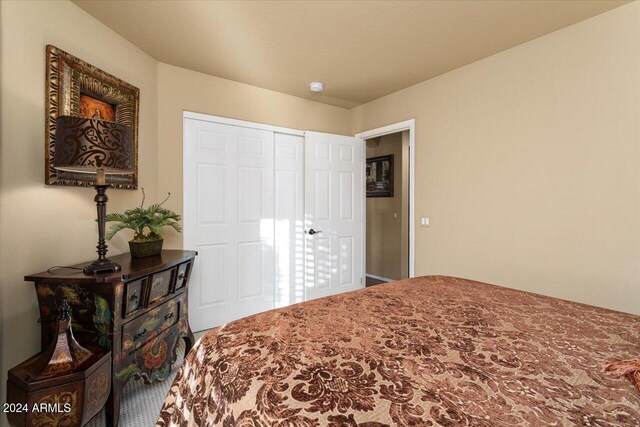 bedroom with a closet