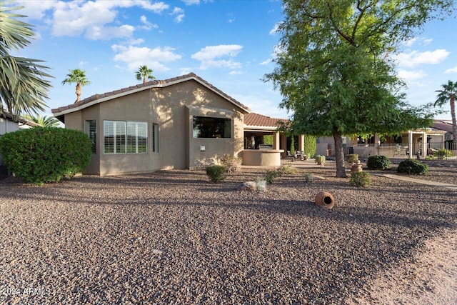 view of front of home