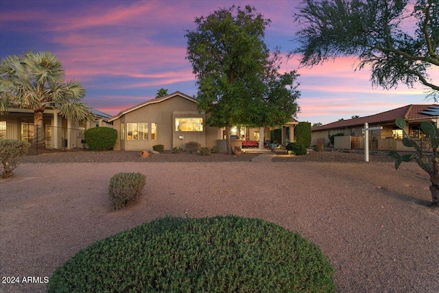 view of ranch-style home