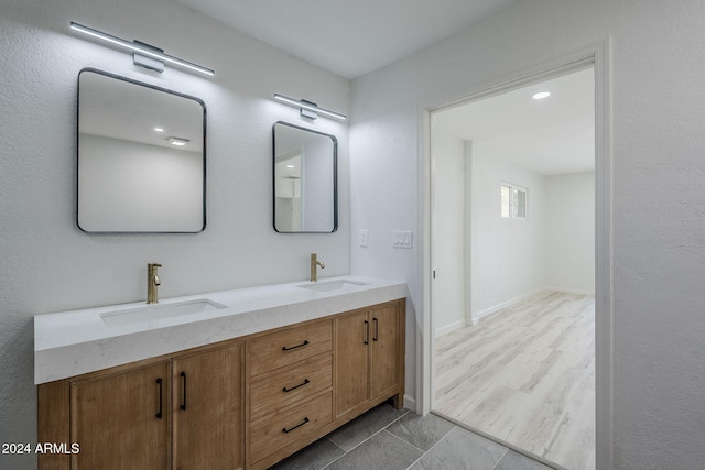 bathroom featuring vanity