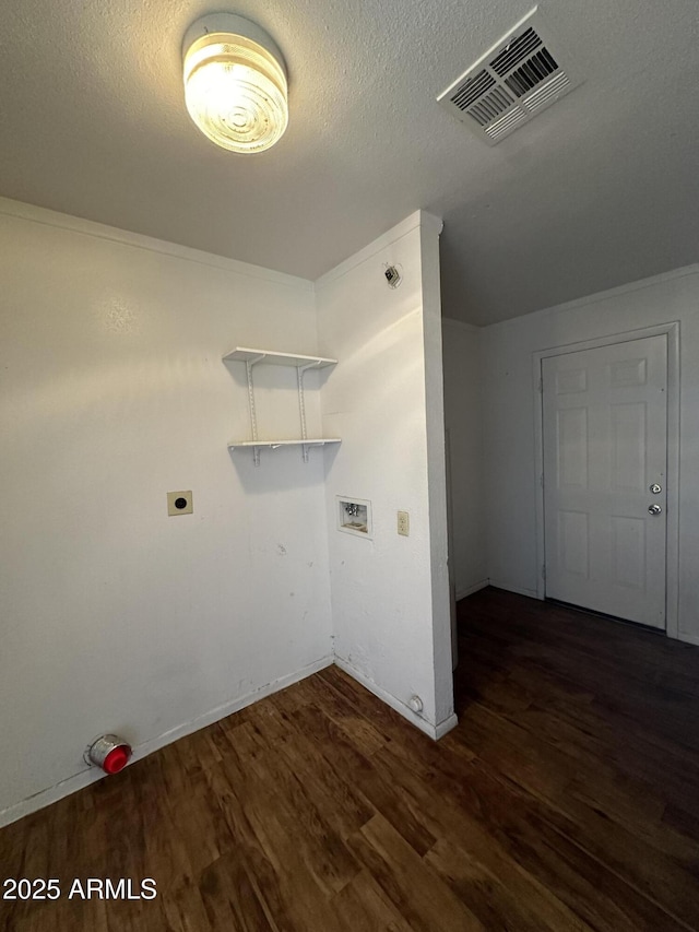 8944 N 17th Ln, Phoenix, AZ 85021 - laundry room featuring dark wood-type flooring, laundry area, washer hookup, and visible vents