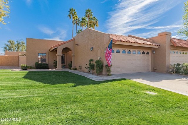 view of front of property featuring an attached garage, concrete driveway, and stucco siding