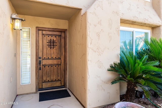 view of entrance to property