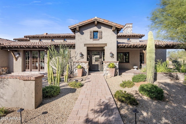 view of mediterranean / spanish house