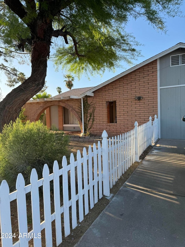 view of front of home