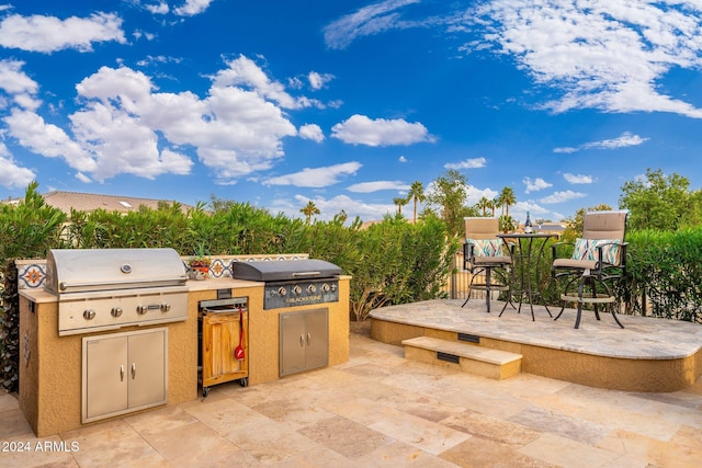 view of patio / terrace featuring area for grilling