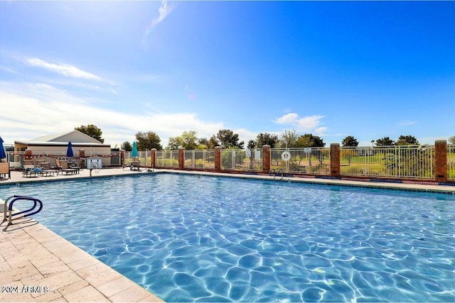 view of pool with a patio area