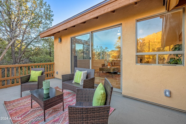 view of patio / terrace with an outdoor hangout area